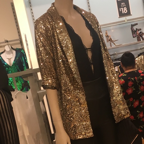 Forever 21 Jackets & Blazers - Gold Sequin Blazer J03